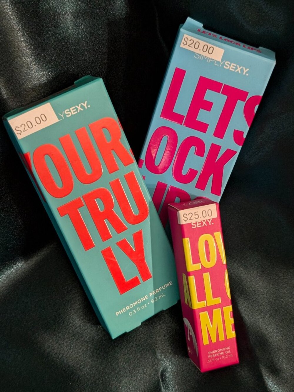 Bundle of 3 Simply sexy pheromone perfume spray and roll on set